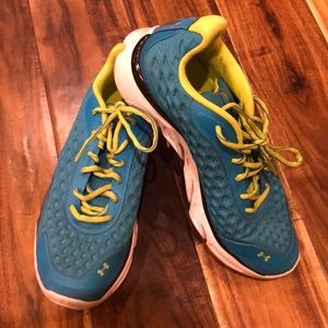 Tennis shoes lightly worn